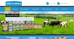 Desktop Screenshot of abledairies.com