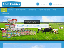 Tablet Screenshot of abledairies.com